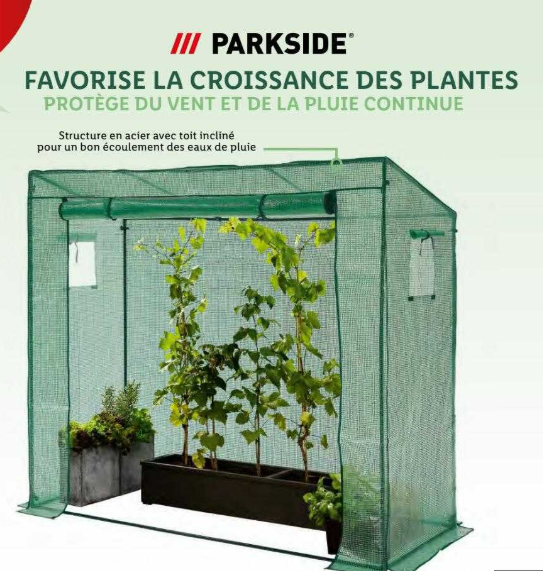 serre de jardin parkside